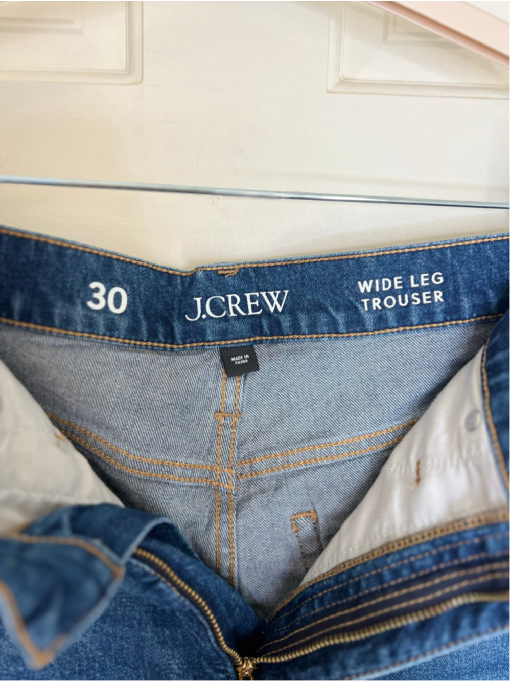 J. Crew Wide-leg denim trouser jeans Medium Wash 30 - Picture 10 of 12